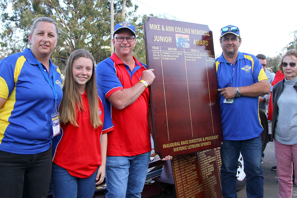 Last year’s Junior Trophy winner was Stevie Chant (second from left). Photo, Trapnell Creations