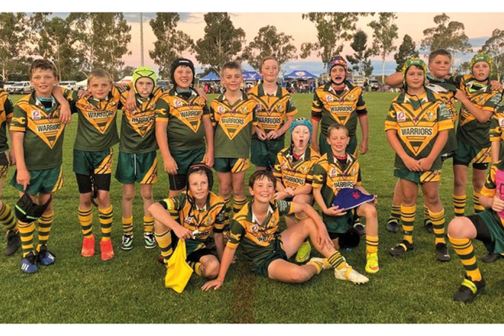 Wattles ‘Clifton Auto Ag Services’ Under 11 Junior Rugby League team that contested the recent Manktelow Challenge at Pittsworth. Back row - Malea Moore, Leo Thompson-Cleary, Levi Zadow, Lincoln Cooper, Jackson Shannon, Adam Butler, Rory Turner, Charli Voss, Jax Taylor-Hayward, Bryce Bateman, Tom Peters, Brodie Delvendiep. Front row - Mick Willett, Jackson McMillan, Beau Henry, Dustyn May, Lawson Turner