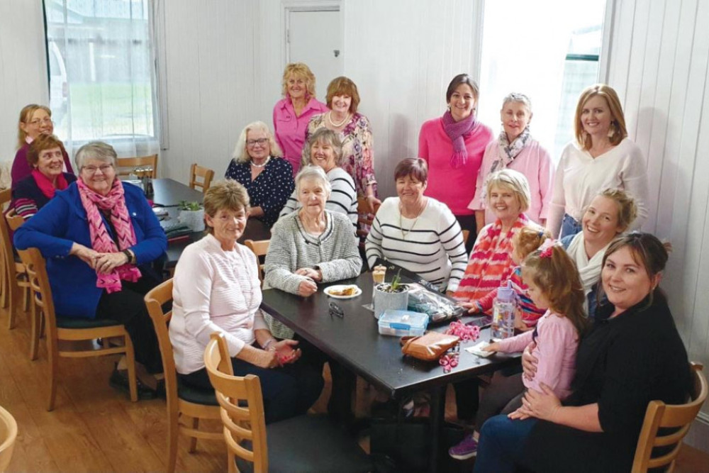 Ladies enjoying the fellowship and food at the Biggest Morning Tea held in Allora.