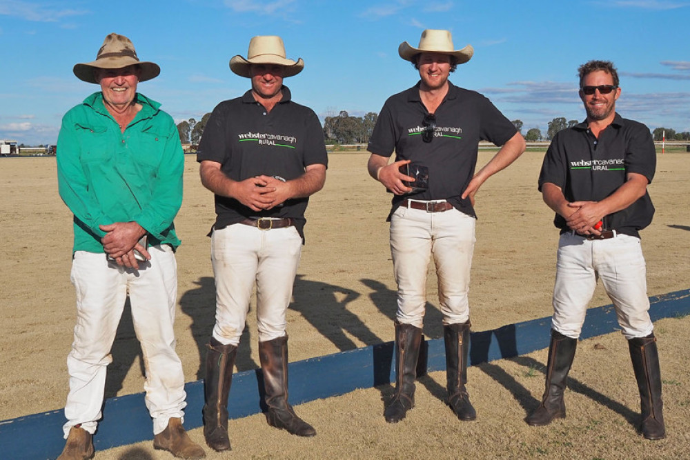 The A Grade winners Richard Marchant, Dan O’Leary, Anthony O’Leary and Justin Rouse.