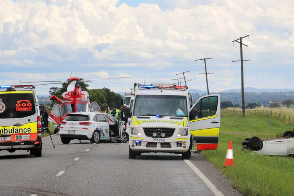 Helicopter airlifts patient after Allora crash - feature photo