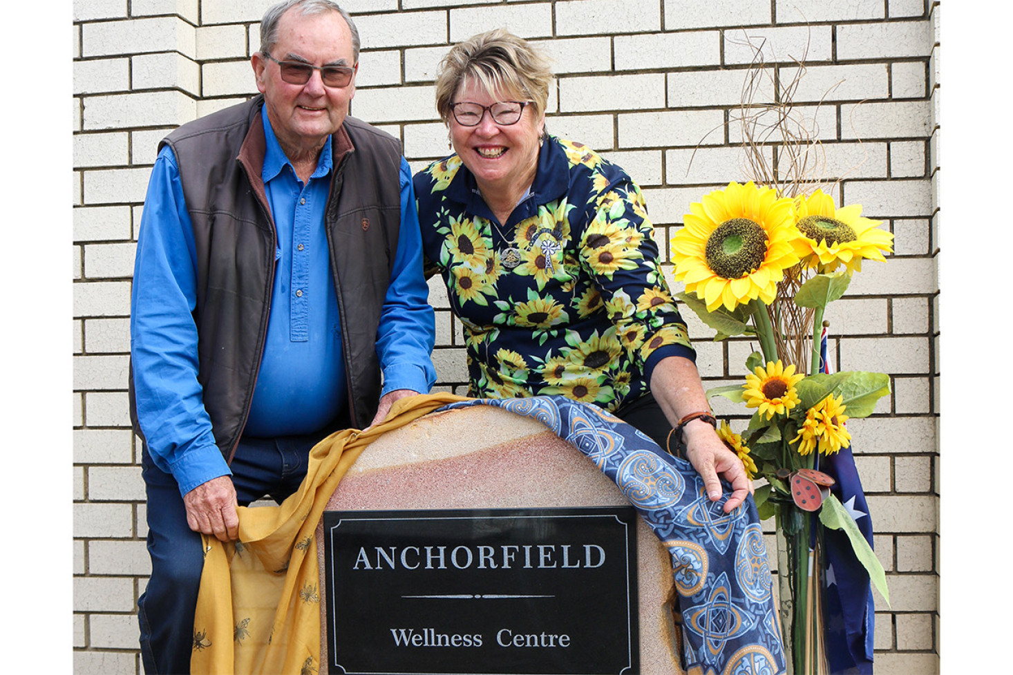 Lyn Brazil and Kate Hanley unveiled the new Anchorfield Wellness Centre sign at Beauaraba Living on June 3rd.