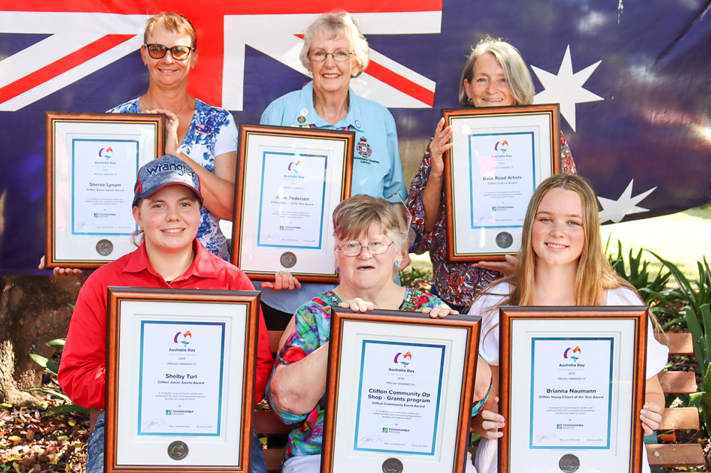 Clifton Australia Day award winners last year.