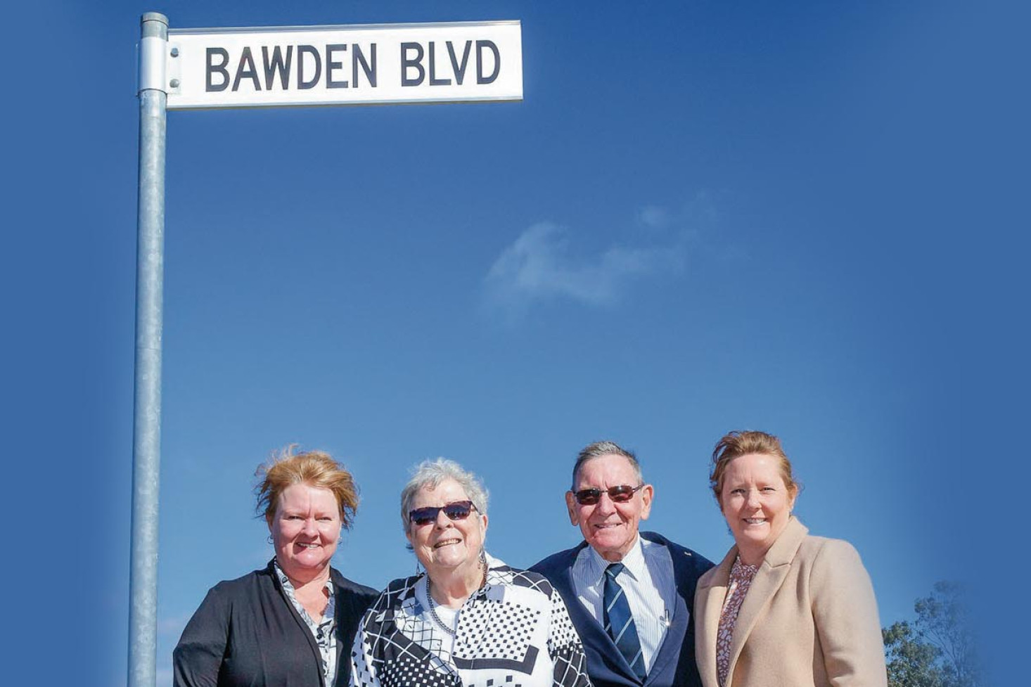 ABOVE: Helen and Barry Bawden with their two daughters Dianne Gresham and Bronwyn Cairns. Photo: Bradley Richardson, Australian Army Aviation Training Centre