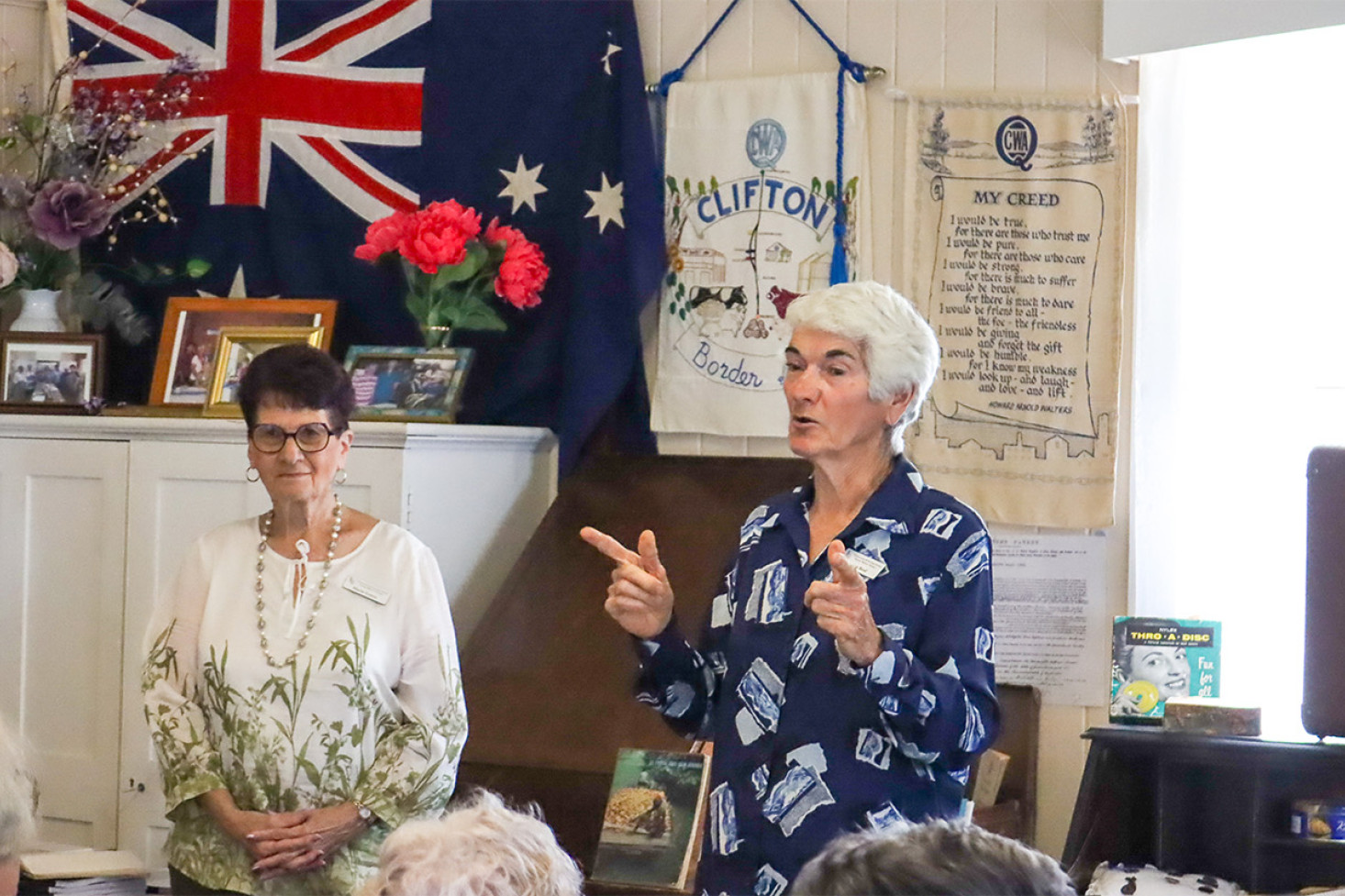 Author of Squatters, Sinners & Selectors, Diana Beal profiles her book with collaborator Marie Green, the Toowoomba & Darling Downs Family History Society President.