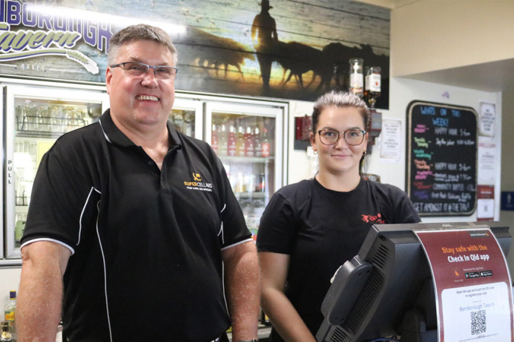 Bernborough Tavern owner Michael Carpenter and employee Alicia Duff are ready to follow the next set of regulations that will come in force on Friday.