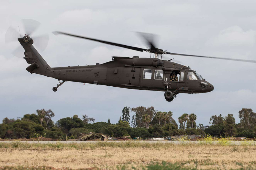 The UH-60M US Army Black Hawk helicopter in action.