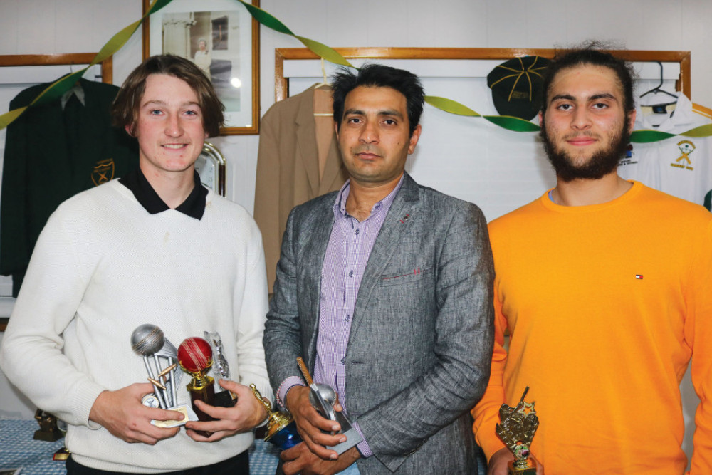 Award-winning Bowenvile cricketers Chaz Cheatley, Ghulam Mustafa and Arshvir Singh enjoyed club celebrations.