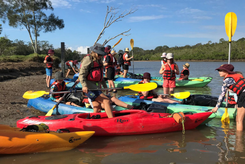 Kayaking was among the many highlights for Cambooya State School’s Year 6 students at their Tallebudgera school camp.