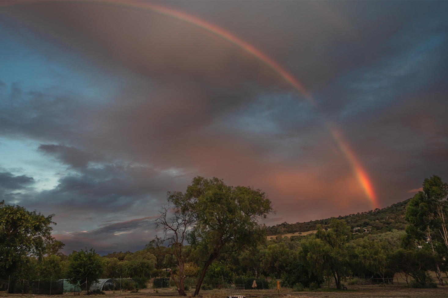 A rainbow at Kingsthorpe. Photo: Cameron Baxter