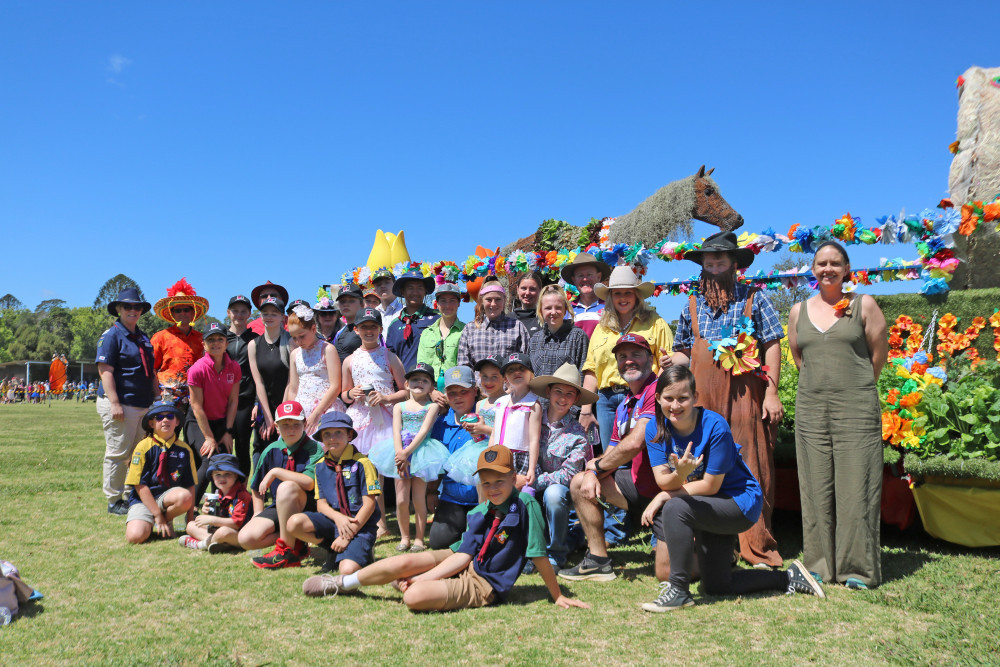 All facets of the Oakey community from businesses, clubs, dance groups, schools and local individuals came together to make the float a success.