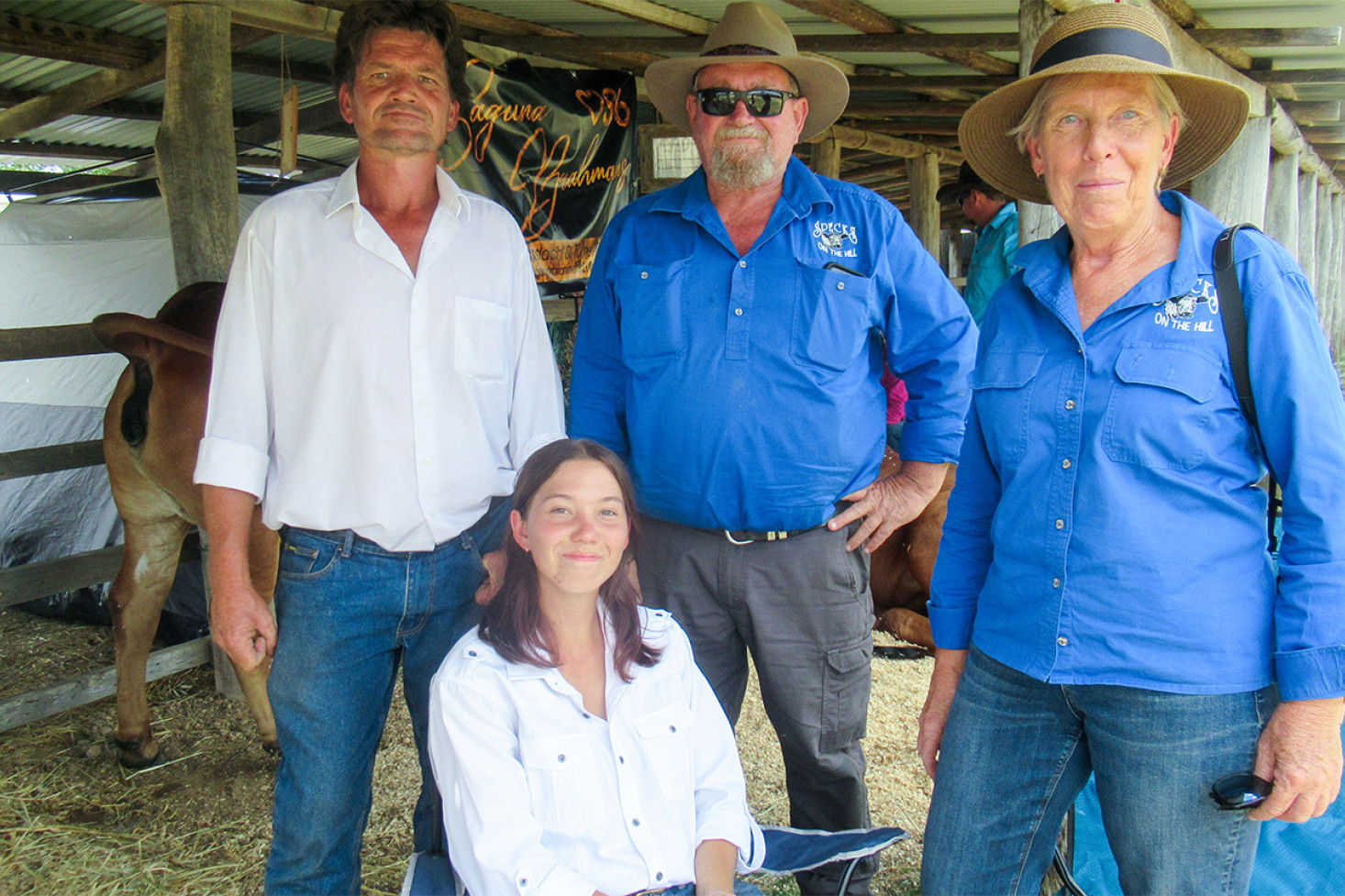 Proud of their efforts at the 2025 Allora Show - Luke, Emily, Dave and Lyne Cavendish.