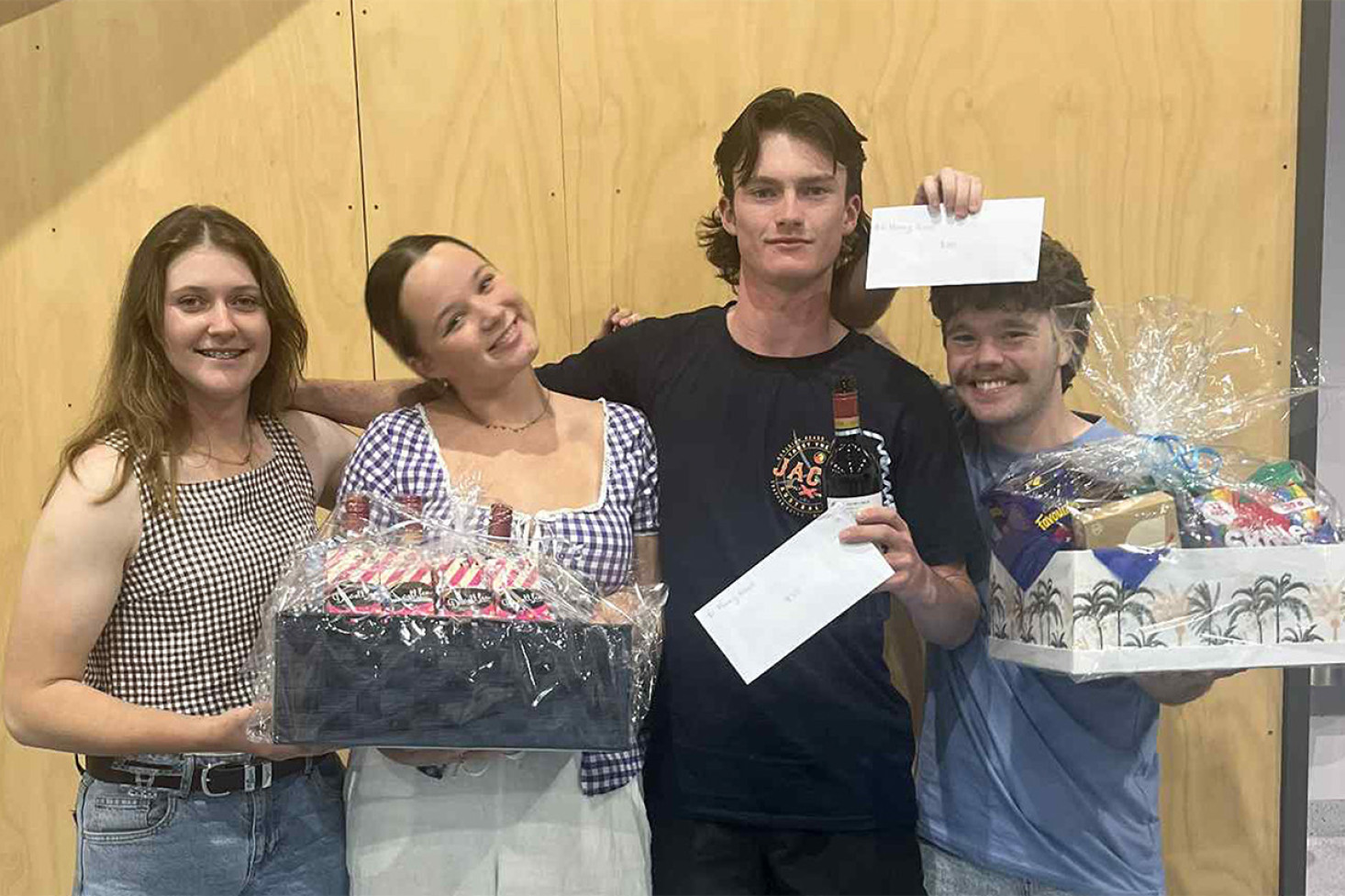 From left: Josie Coughran, Brianna Naumann, Reece O’Leary and Tom Manttan.