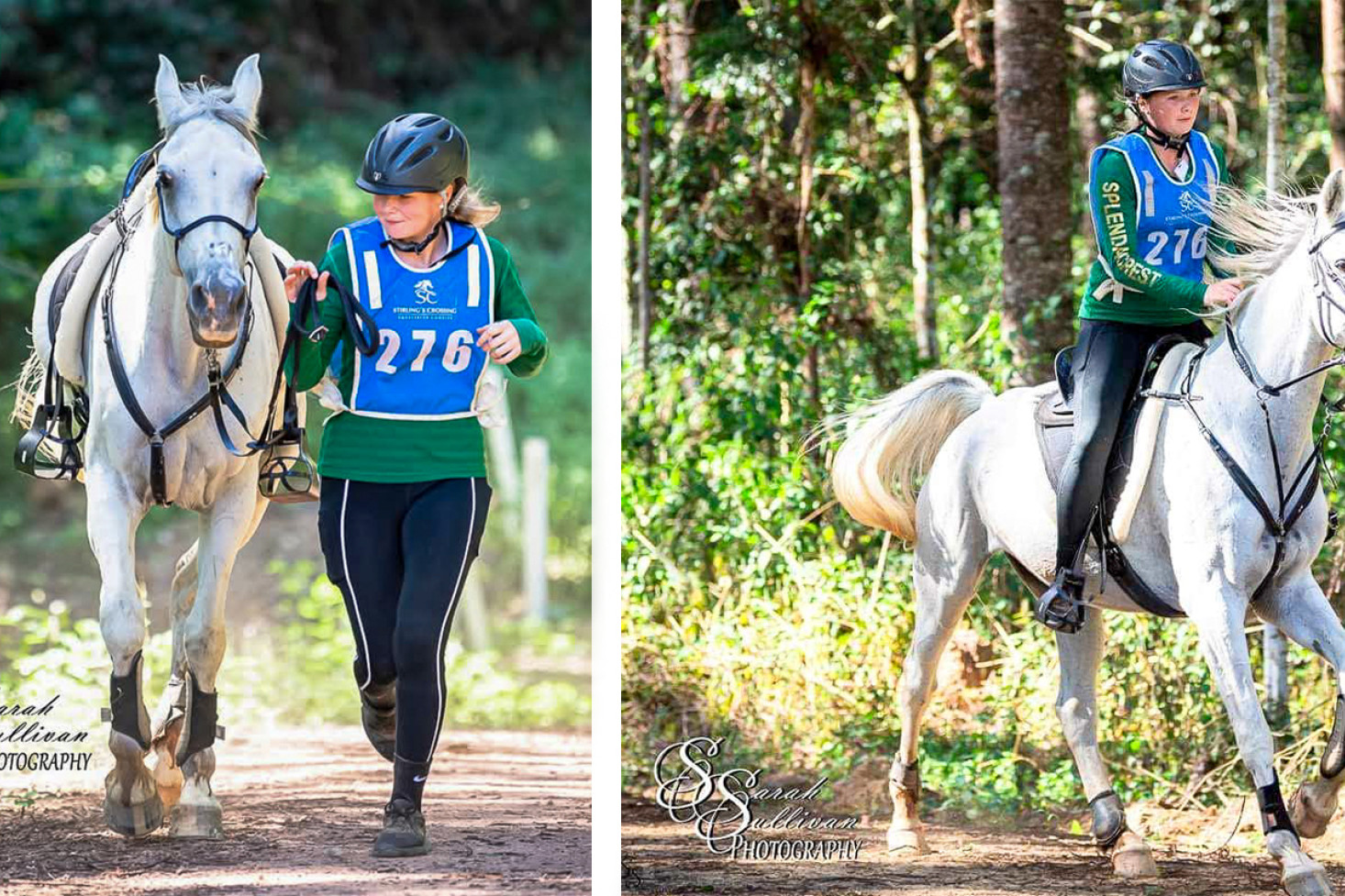 Endurance rider Charlotte Williamson and horse De-Sharvarll El Dakar.