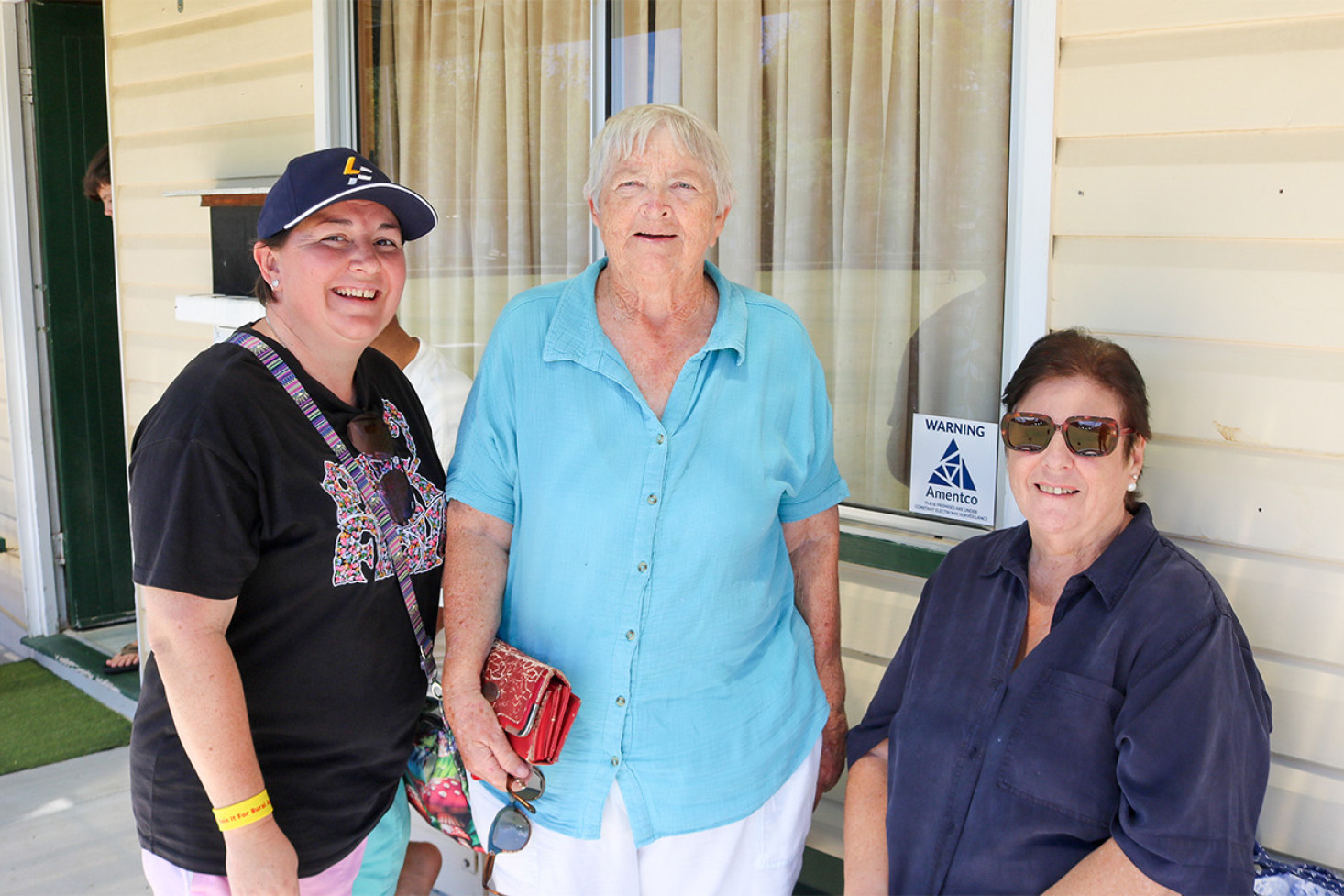 Kylie Taylor, Cheryl King and Judy Jonathan at the charity fundraiser.