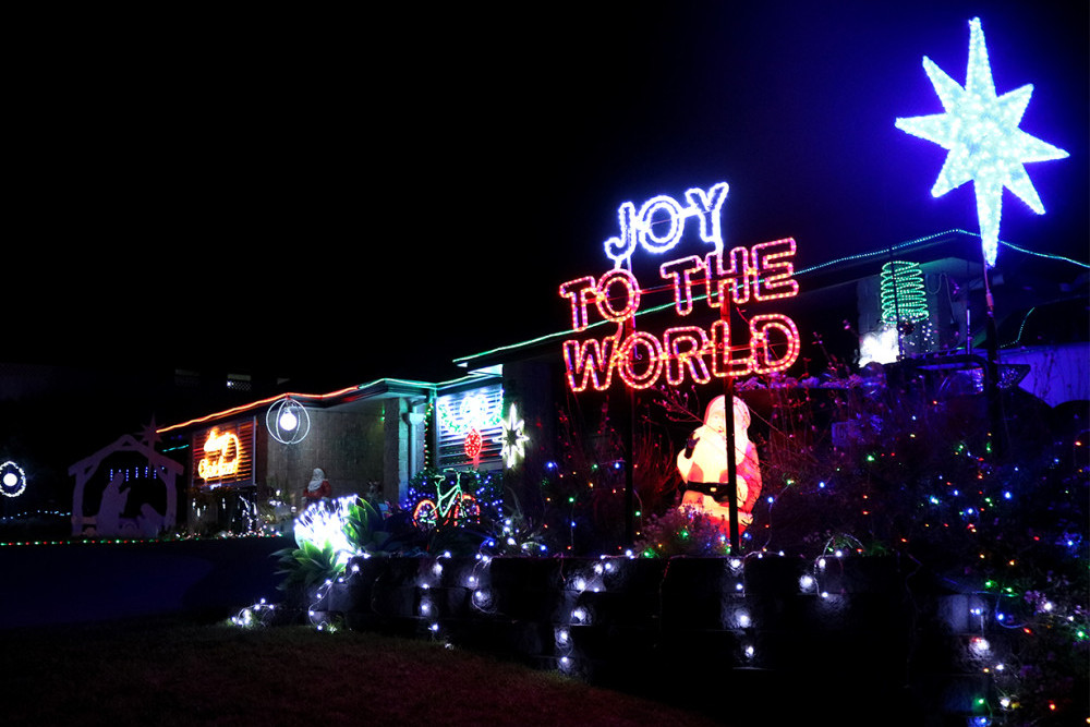 The appearance of Christmas lights at homes around the Clifton district always adds to the festive atmosphere.