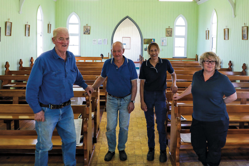 From left: Warwick Show and Rodeo Society Treasurer, Gerard O’Leary, Warwick Community Engagement Committee community supervisor Vince and Warwick Work Camp Field Supervisors Suzette and Kushla.