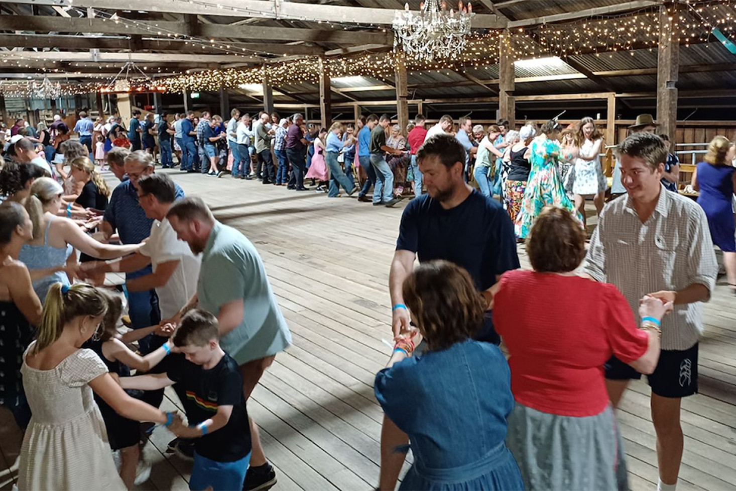 Dancers celebrated the traditional way inside the historic structure.