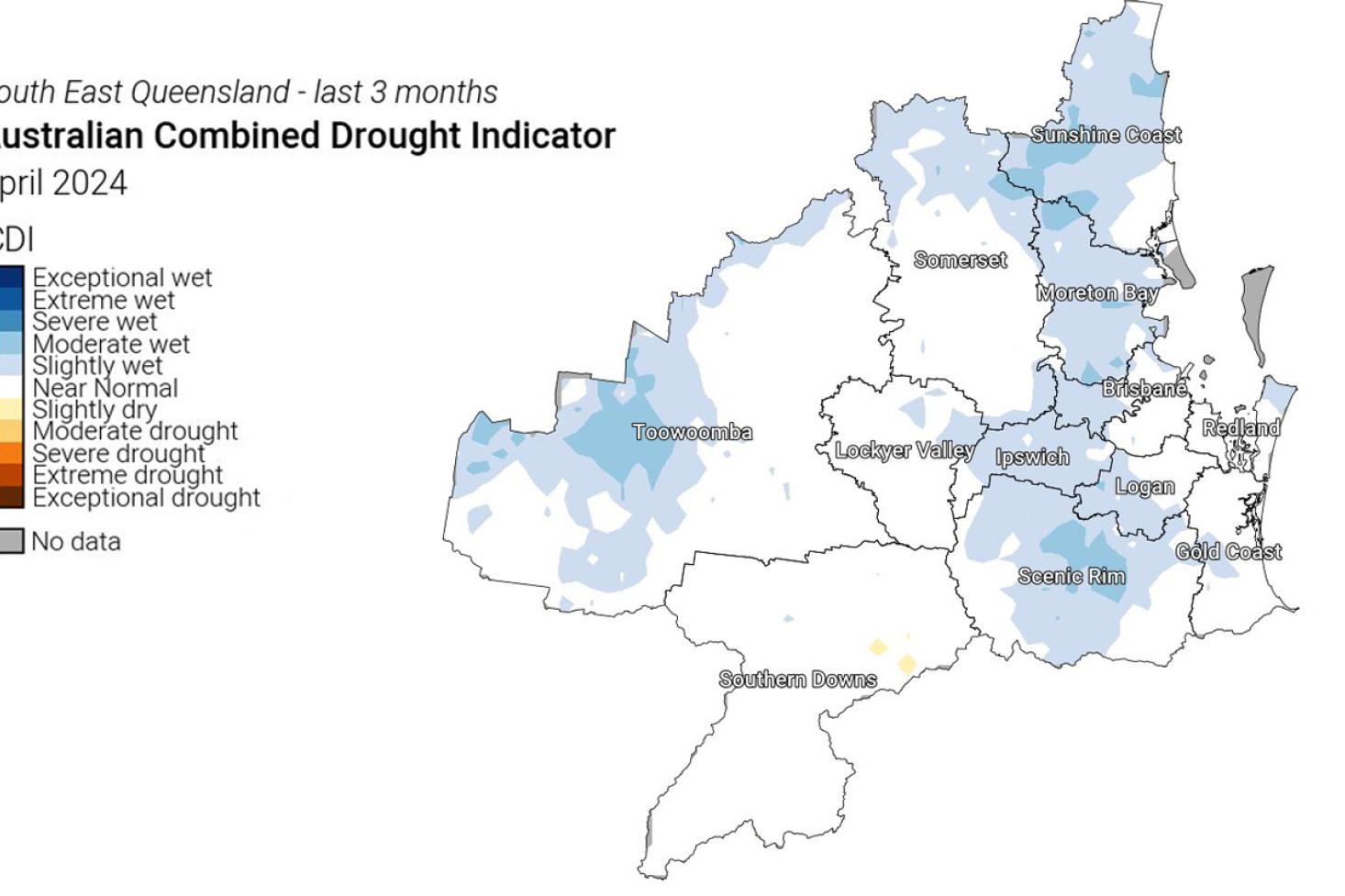 Looking backwards, rainfall has been near normal for most of the district over the past three months. Photo, Northern Australia Climate Program
