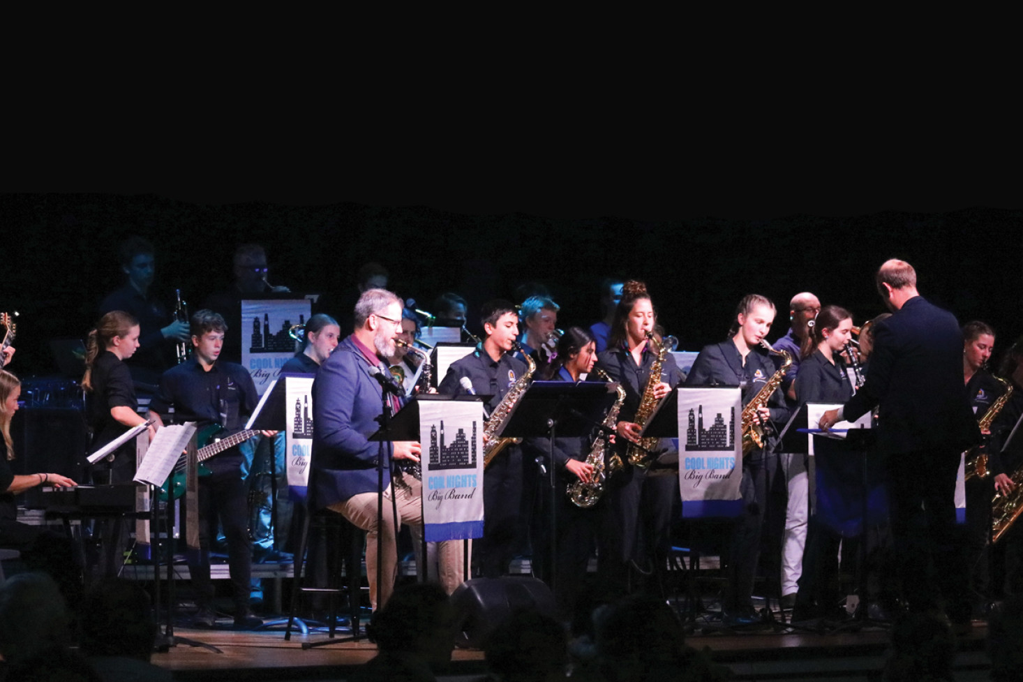 PSHS performed with Cool Nights Big Band members, conducted by instrumental music teacher Luke Todd.