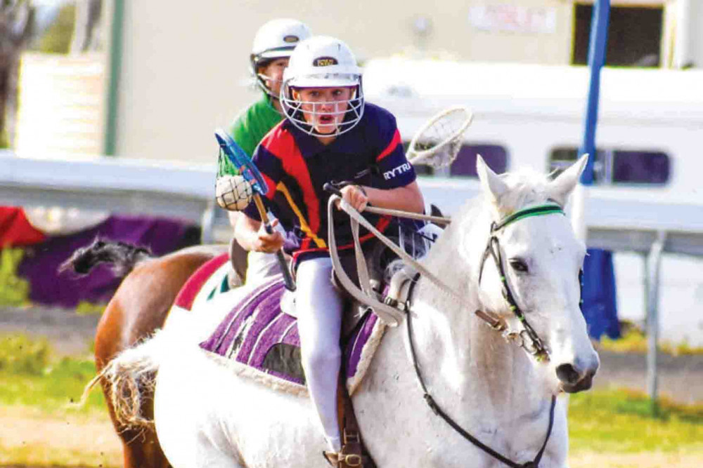 Cooper Faulkner from the Toowoomba Polocrosse Club competes in the annual carnival. - Photo, Kellie Stickler