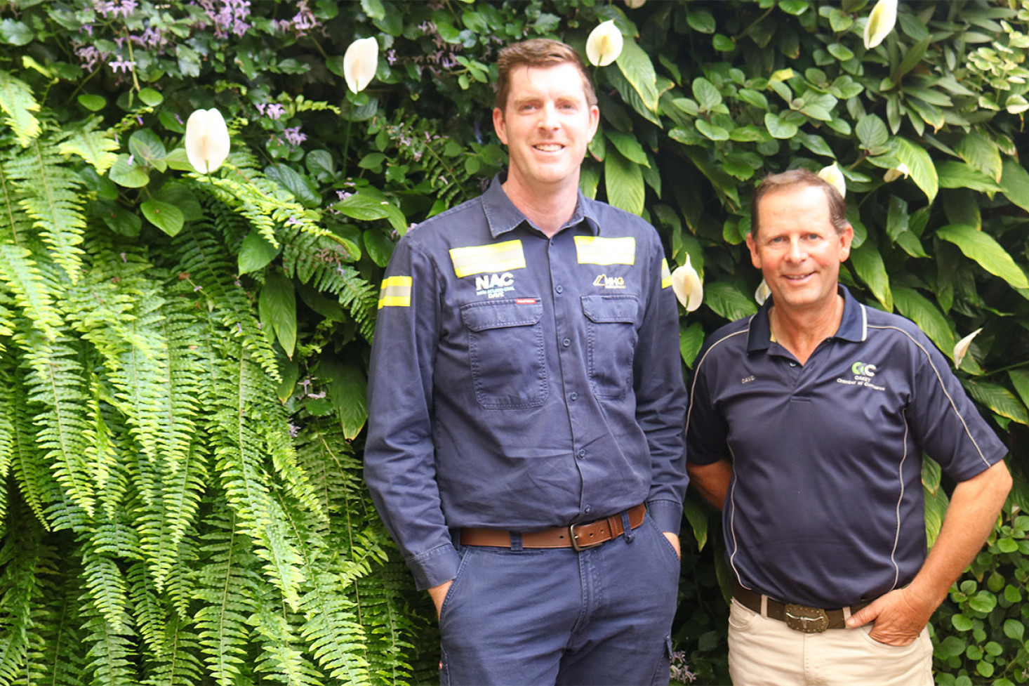 New Acland Coal General Manager Dave O’Dwyer with CEO of Coops Queensland and Chamber of Commerce President David Cooper.