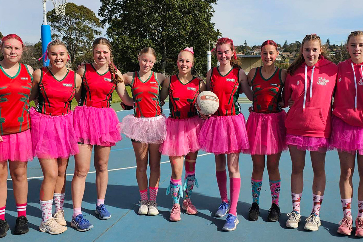 D Panthers looking pretty in pink!