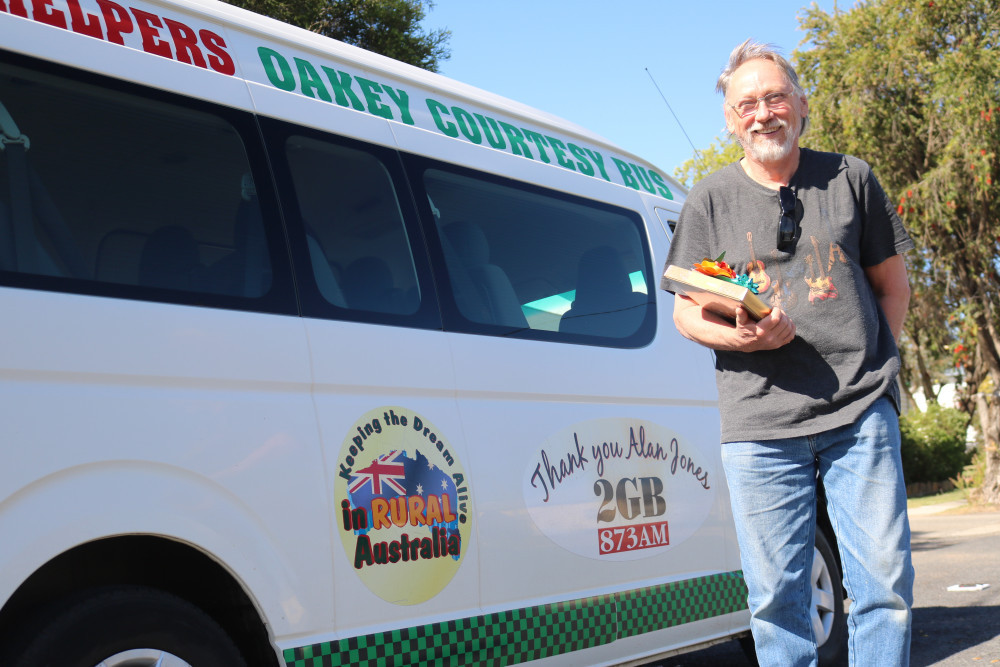 Oakey resident Dave Schilder who has just retired from his role as the Oakey Community Bus volunteer driver.