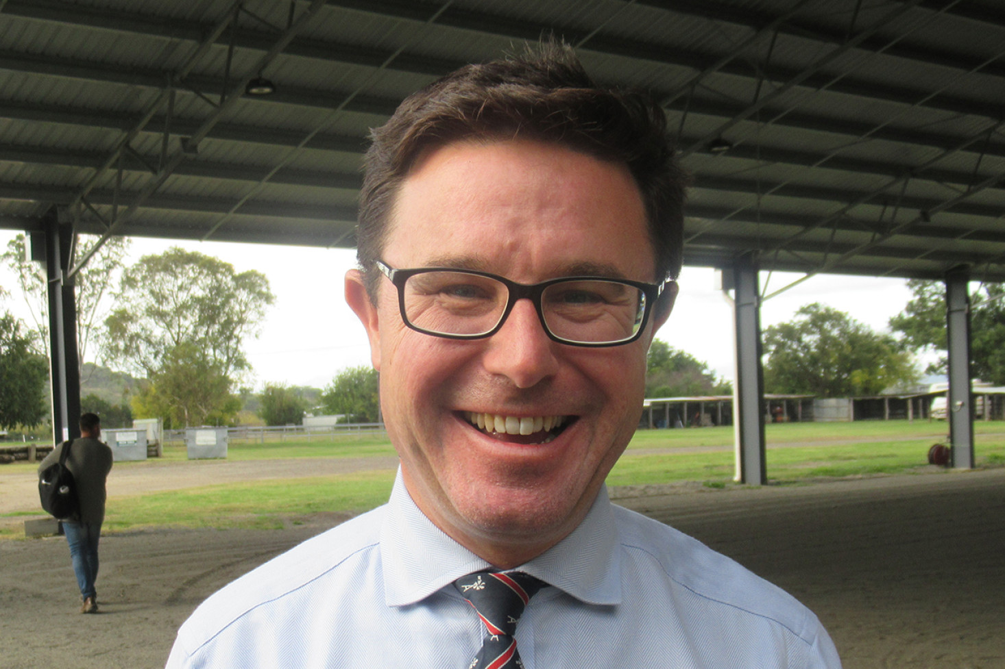 David Littleproud seen here at the Allora Showgrounds.