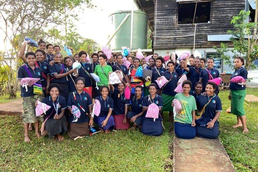 Mougul Highschool students and their Kits (2020).