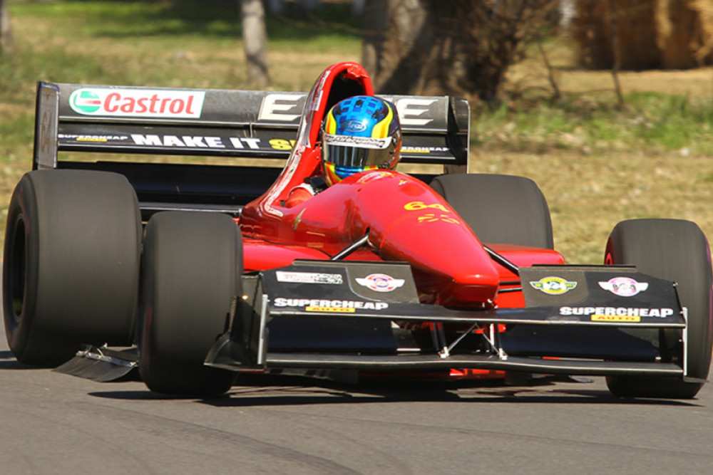 Outright winner Dean Amos in his Gould GR55B-Judd V8. Photo, Trapnell Creations