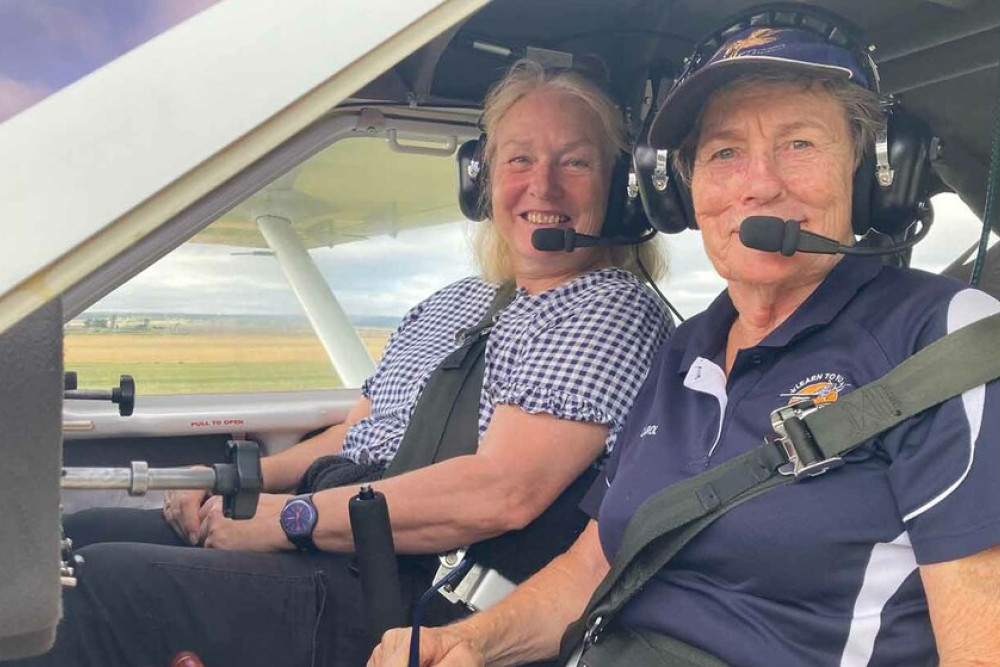 Dr Rhian Kenrick joined Carol Browne in the cockpit for a flight.