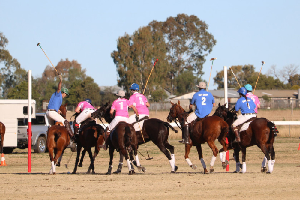 Two teams battling it out in the Downs Shield last year.