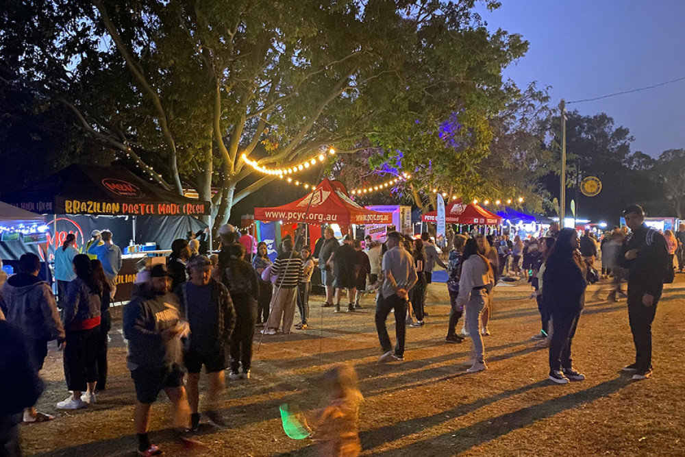 Rotary Park was packed for the second Eat Street event which was coordinated by PCYC Oakey Connect.