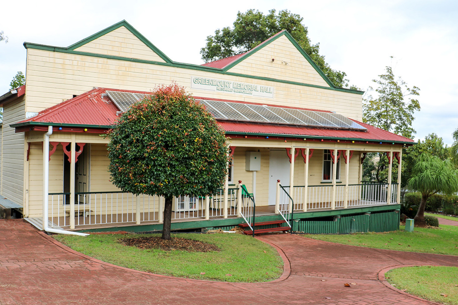 The Returned Soldiers Memorial Hall in Greenmount is one of the town’s few remaining links with its past and is now a focal point for Anzac Day services.