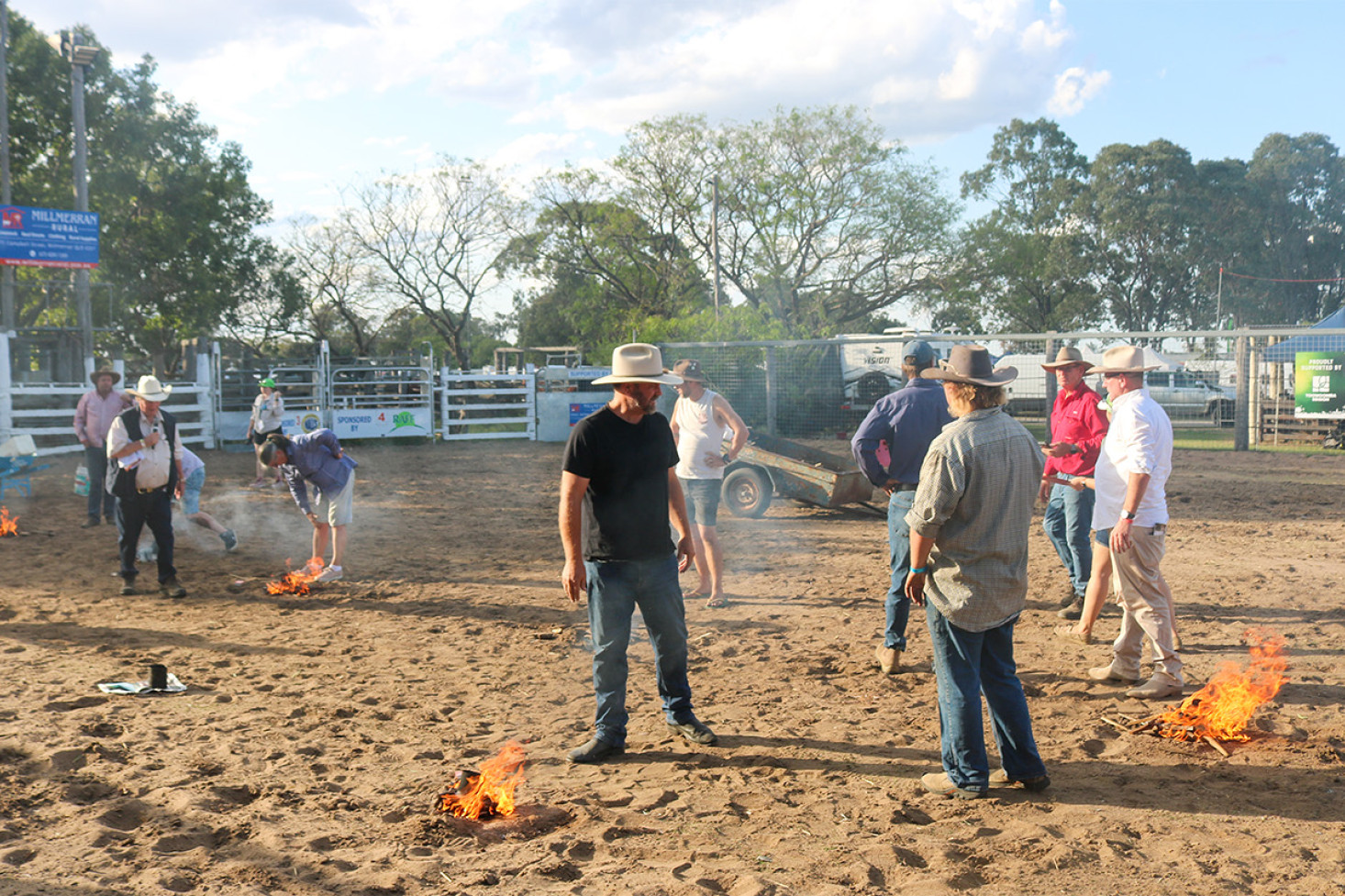 Action in the ring.