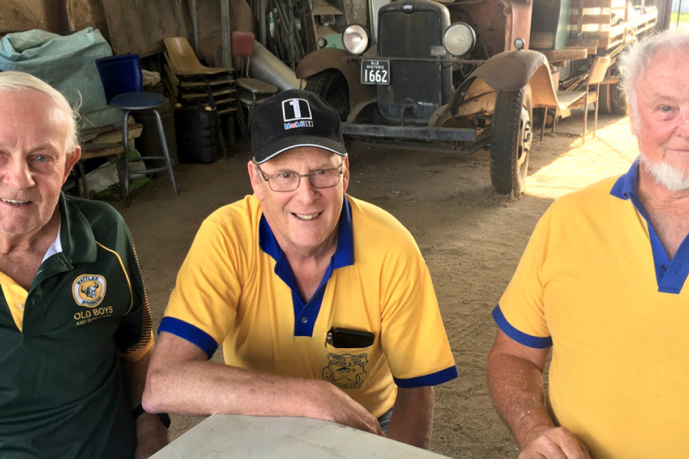 L-R: Treasurer Greg Patterson, Secretary Jon Constable and President Graeme McMillan form the executive of the Warwick, Clifton, Allora Fishing Club. Imagine the number of fishing yarns that would have been spun since 1959! That’s how many years the Fishing Club has been around.