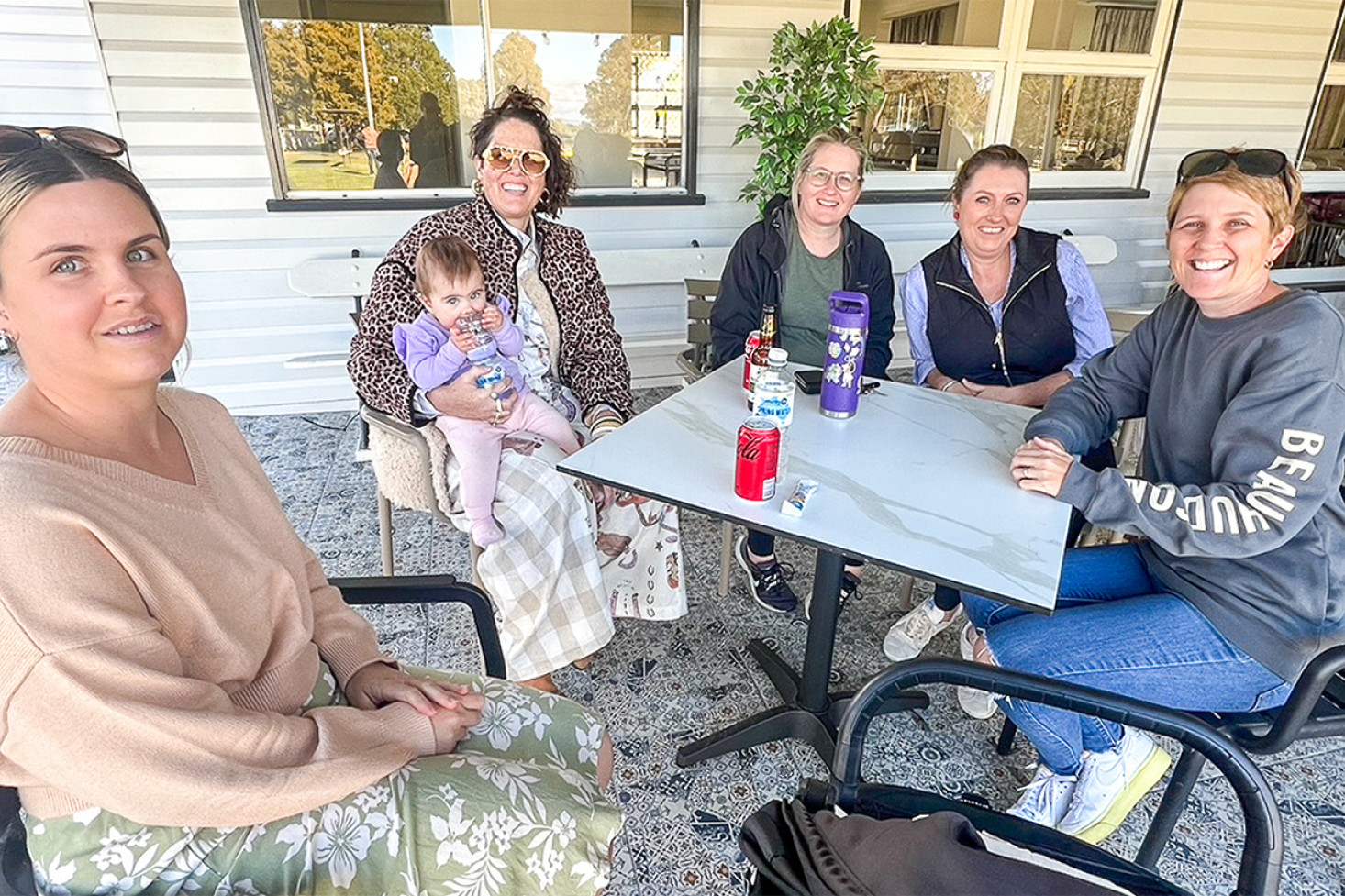 These ladies were enjoying St. Patrick’s Family Fun Day at the Allora Sports Club.