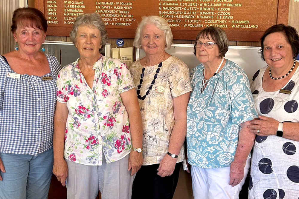 Pittsworth Garden Club members Denise Farrell, Gail Eulenstein, Val Hohn and Di Cattell enjoyed their visit to an unique garden at Jandowae.