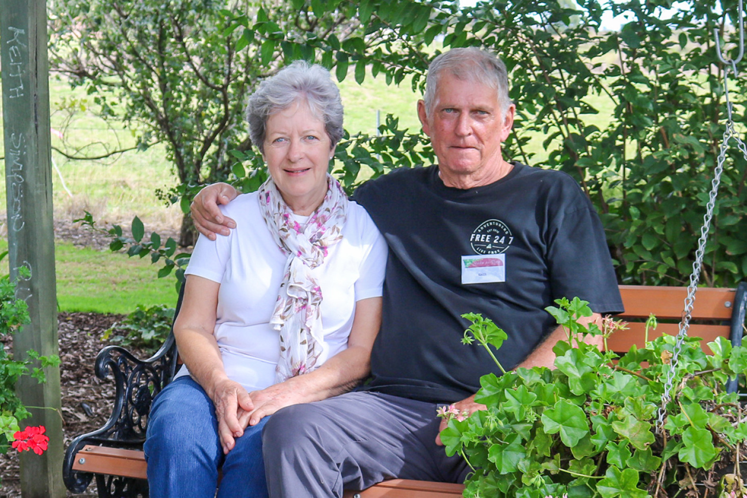 Gayle and Keith Simpson opened up their garden to the public over the weekend. They have transformed just under an acre of land into a peaceful oasis.
