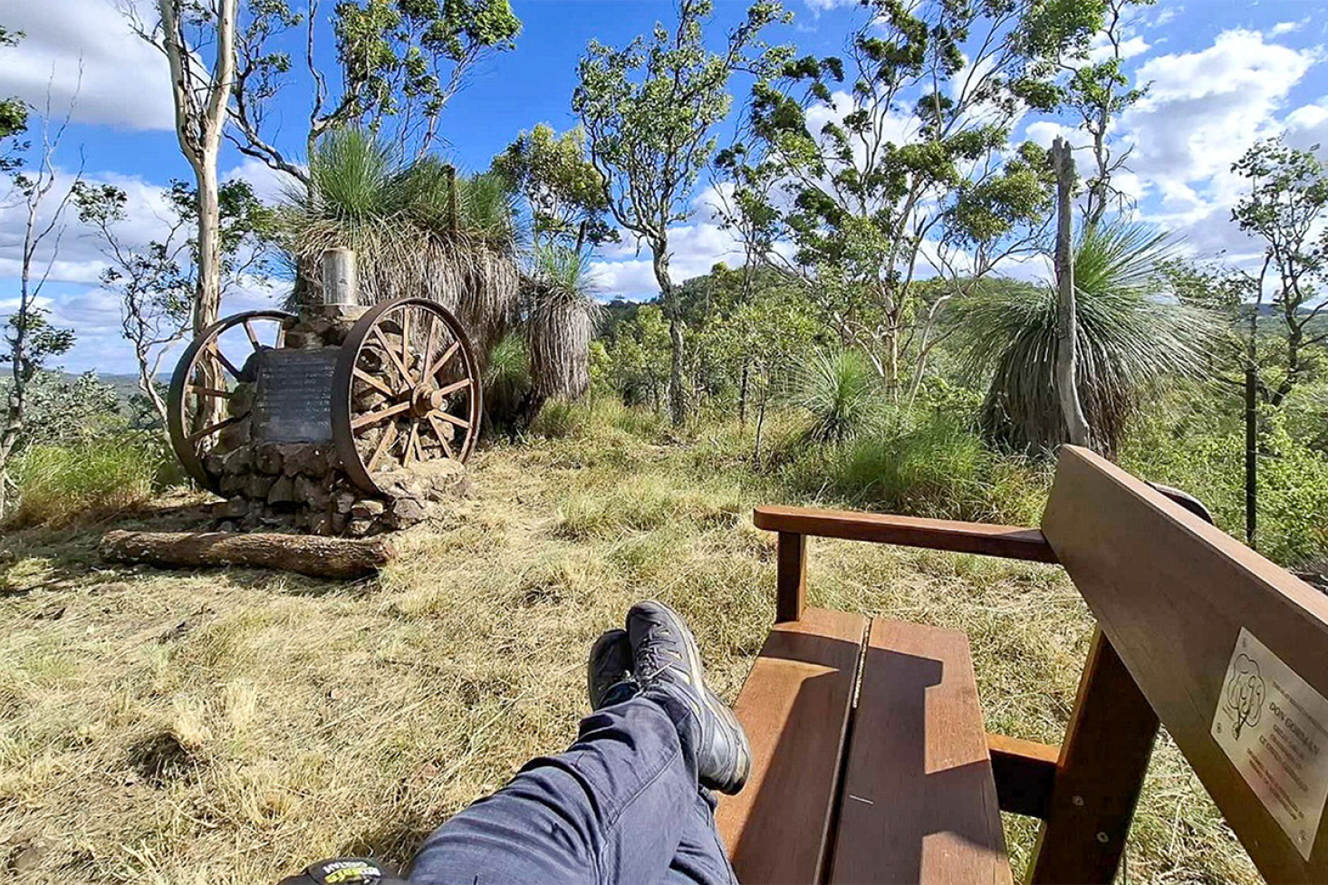 The seat can be found on the trail between Gorman’s Gap estate and Cooks Road.