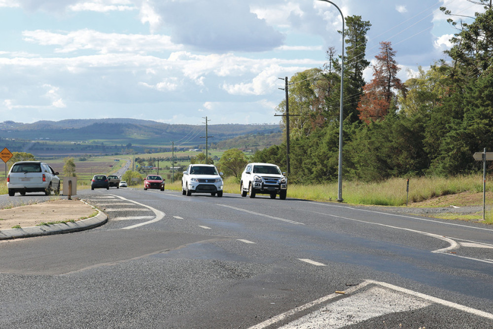 If funding becomes available, widening and wide centre line treatments will be implemented at the junction.