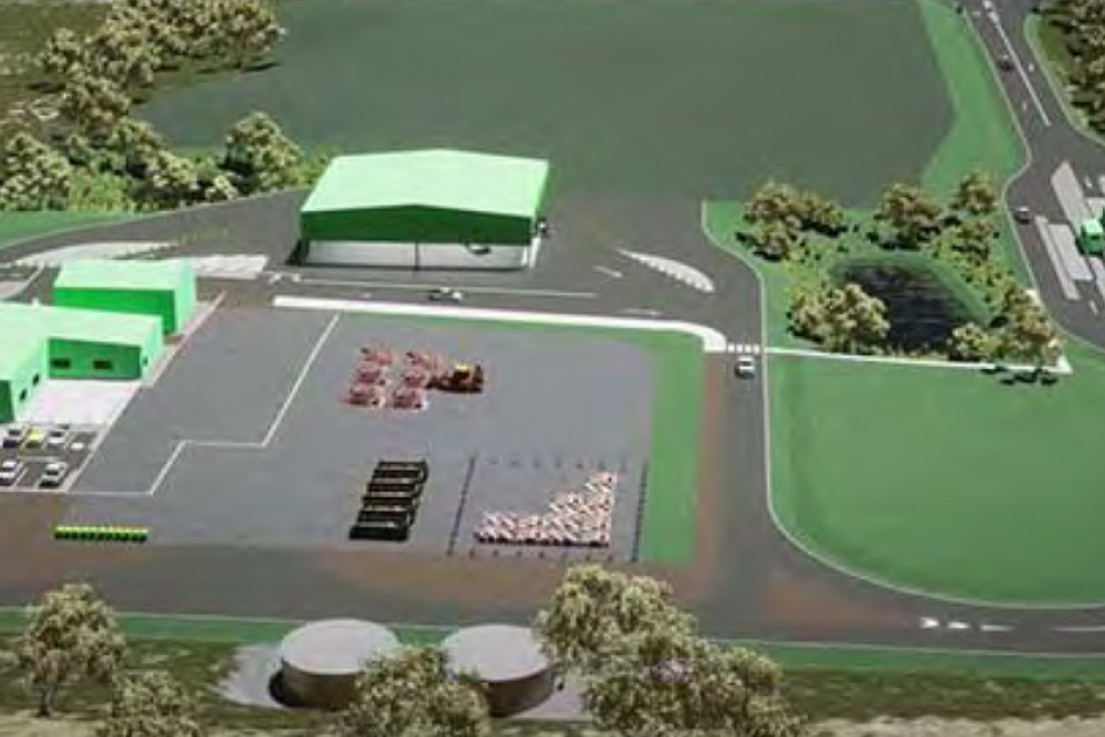 The landscape concept for the Greenmount Waste Management Facility provides a good idea of what the new premises will look like.