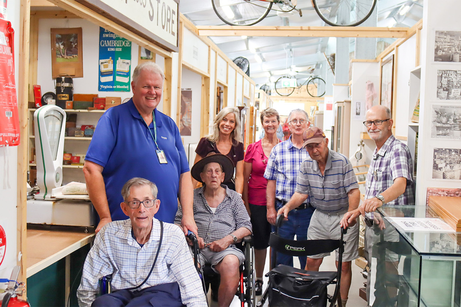 Carers and clients enjoyed the stroll along the museum’s corridors as a walk down memory lane.