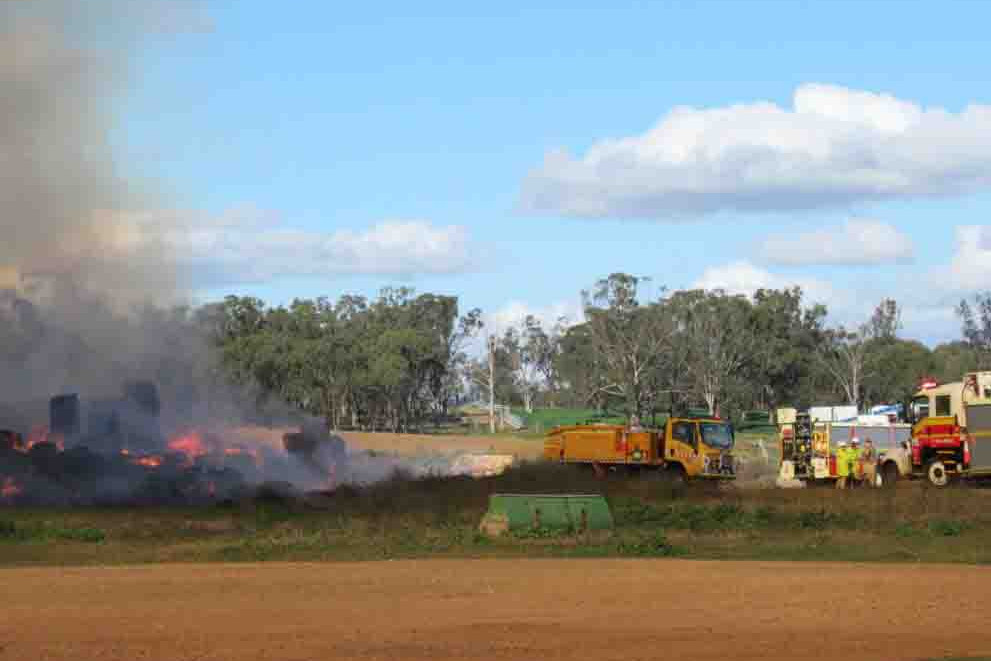 Five Crews At Hay Fire - feature photo