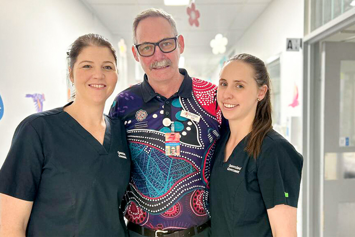 Cathy Pickering, Justin Gaffney and Brittany Carpenter recently returned from a healthcare clinic in Cambodia. Photo, Darling Downs Health