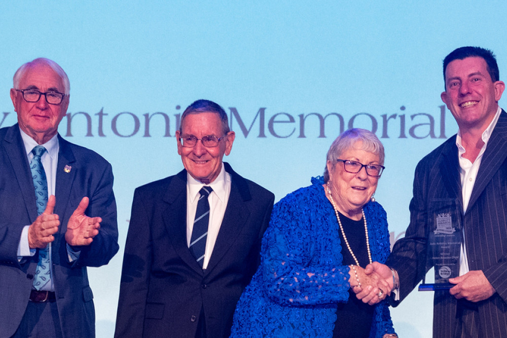 Paul Antonio, Barry Bawden, Helen Bawden OAM and Adrian Bonica.