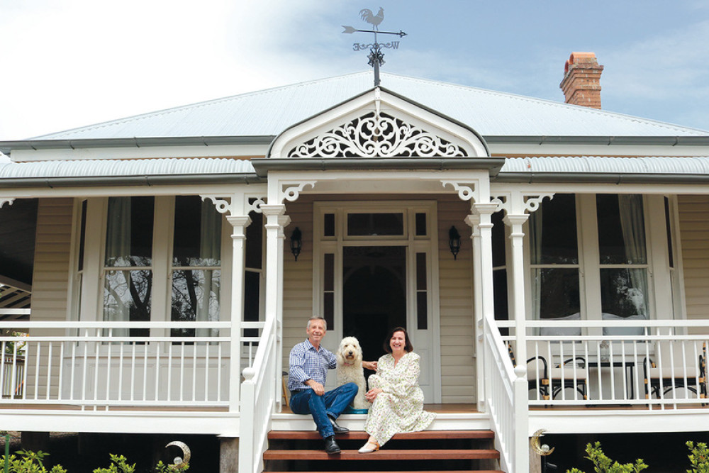 Mischa and David Fahl, alongside their Groodle (Golden Retriever/Poodle cross), Gracie, are the newest inhabitants of one of Pittsworth’s most treasured homes.