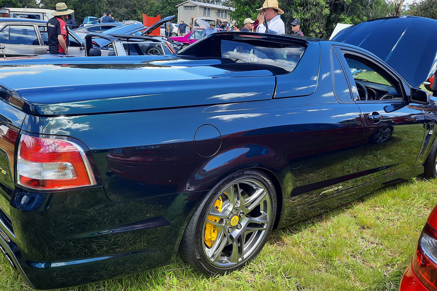 An HSV Supercharged Holden Maloo Ute at the Goombungee Car Show.