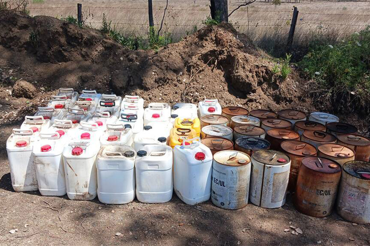 These drums of hazardous chemicals were found dumped and cost Council over $10,000 to have them removed safely.